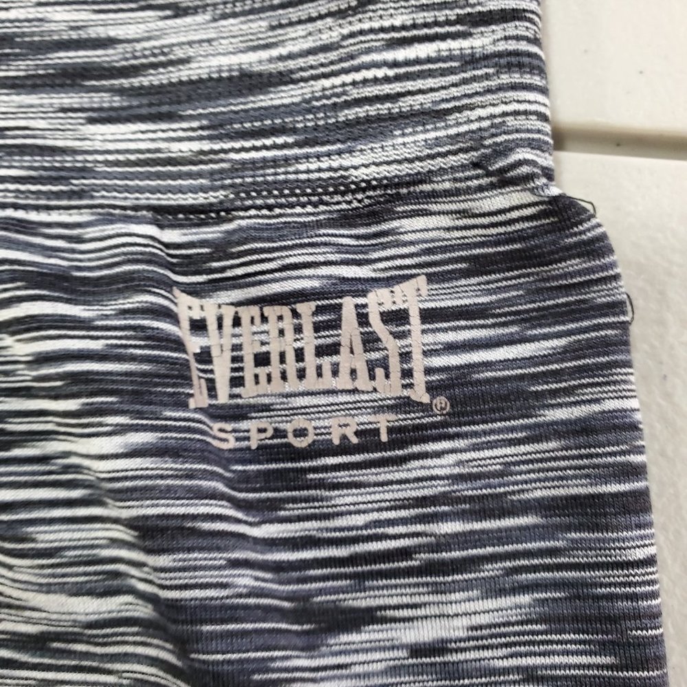 Women's Everlast Workout Leggings Black and White Size Large